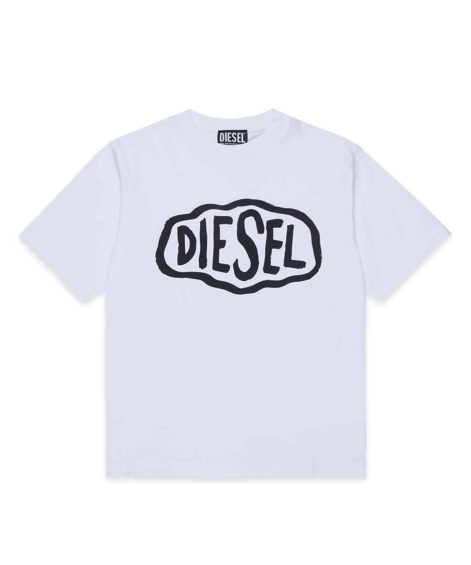 【シフォン/SHIFFON / KIDS】のDIESEL ディーゼル Kids Junior ブランドロゴ半袖Tシャツカットソー インテリア・キッズ・メンズ・レディースファッション・服の通販 founy(ファニー) 　ファッション　Fashion　キッズファッション　Fashion for Kids　トップス・カットソー　Cut & Sew Tops　アクセサリー　Fashion Accessories　カットソー　Cut and Sewn Top　コレクション　Collection, Seasonal Line　デニム　Denim, Jeans Material　プレミアム　Premium, High-End　半袖　Short Sleeve, Half Sleeve　ラグジュアリー　Luxury, Elegant　ホワイト|ID: prp329100004936038 ipo3291000000037041004
