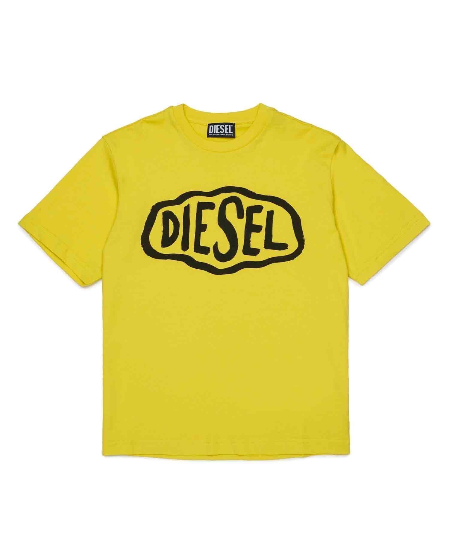 【シフォン/SHIFFON / KIDS】のDIESEL ディーゼル Kids Junior ブランドロゴ半袖Tシャツカットソー インテリア・キッズ・メンズ・レディースファッション・服の通販 founy(ファニー) 　ファッション　Fashion　キッズファッション　Fashion for Kids　トップス・カットソー　Cut & Sew Tops　アクセサリー　Fashion Accessories　カットソー　Cut and Sewn Top　コレクション　Collection, Seasonal Line　デニム　Denim, Jeans Material　プレミアム　Premium, High-End　半袖　Short Sleeve, Half Sleeve　ラグジュアリー　Luxury, Elegant　イエロー|ID: prp329100004936038 ipo3291000000037041005