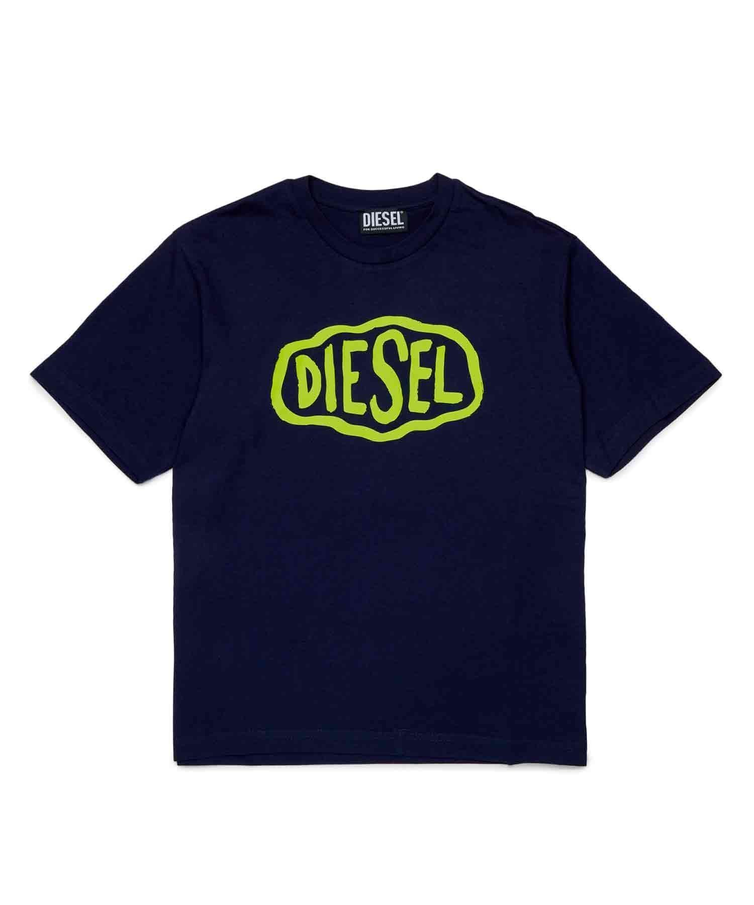 【シフォン/SHIFFON / KIDS】のDIESEL ディーゼル Kids Junior ブランドロゴ半袖Tシャツカットソー インテリア・キッズ・メンズ・レディースファッション・服の通販 founy(ファニー) 　ファッション　Fashion　キッズファッション　Fashion for Kids　トップス・カットソー　Cut & Sew Tops　アクセサリー　Fashion Accessories　カットソー　Cut and Sewn Top　コレクション　Collection, Seasonal Line　デニム　Denim, Jeans Material　プレミアム　Premium, High-End　半袖　Short Sleeve, Half Sleeve　ラグジュアリー　Luxury, Elegant　ネイビー|ID: prp329100004936038 ipo3291000000037041007