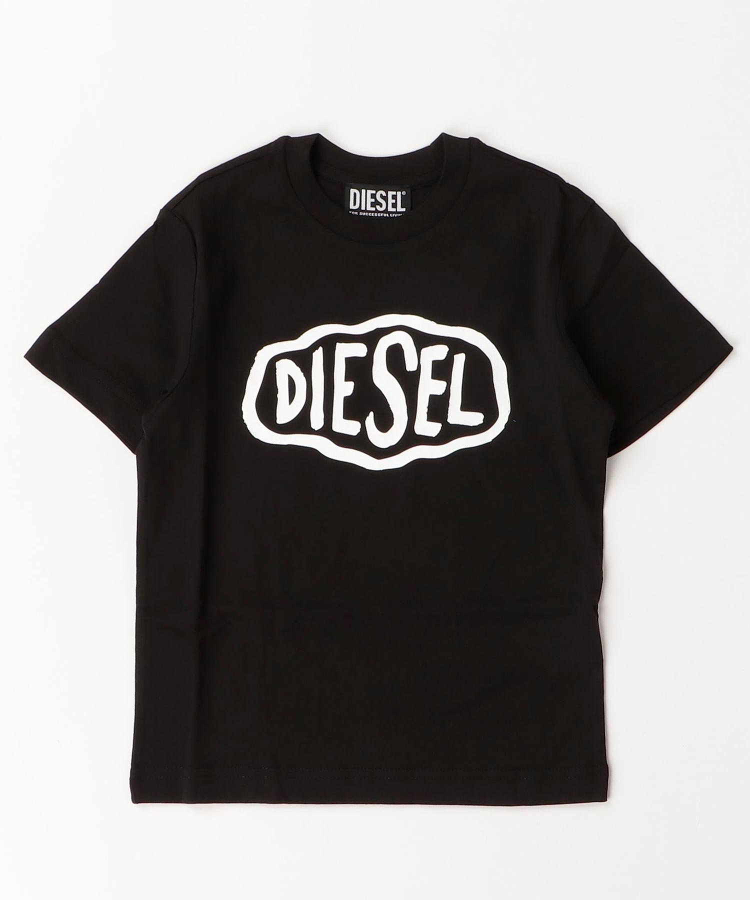 【シフォン/SHIFFON / KIDS】のDIESEL ディーゼル Kids Junior ブランドロゴ半袖Tシャツカットソー インテリア・キッズ・メンズ・レディースファッション・服の通販 founy(ファニー) 　ファッション　Fashion　キッズファッション　Fashion for Kids　トップス・カットソー　Cut & Sew Tops　アクセサリー　Fashion Accessories　カットソー　Cut and Sewn Top　コレクション　Collection, Seasonal Line　デニム　Denim, Jeans Material　プレミアム　Premium, High-End　半袖　Short Sleeve, Half Sleeve　ラグジュアリー　Luxury, Elegant　ブラック|ID: prp329100004936038 ipo3291000000037041008