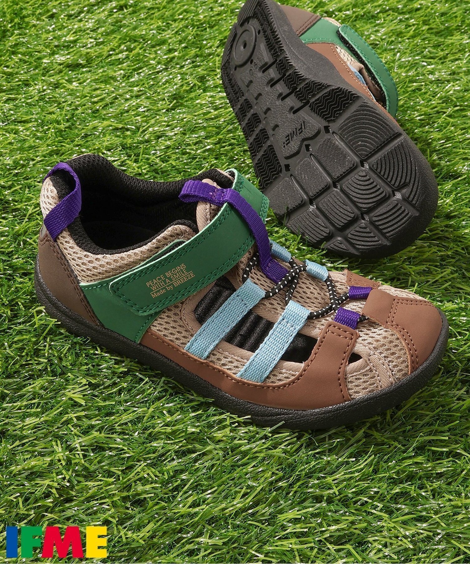 【エフオー オンラインストア/F.O.Online Store / KIDS】のIFME 別注ウォーターサンダル インテリア・キッズ・メンズ・レディースファッション・服の通販 founy(ファニー) 　ファッション　Fashion　キッズファッション　Fashion for Kids　おすすめ　Recommended / Our Picks　ウォーター　Water　サンダル　Sandals, Summer Shoes　別注　Limited Edition, Custom Order　夏　Summer　マルチカラー1|ID: prp329100004936039 ipo3291000000037041013