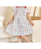【エフオー オンラインストア/F.O.Online Store / KIDS】の【リンク】肩リボンフレアヒロインワンピース 人気、トレンドファッション・服の通販 founy(ファニー) ファッション Fashion キッズファッション Fashion for Kids ワンピース Dresses ネップ Nepp, Slub Yarn プリント Print, Printed Pattern thumbnail 花柄|ID: prp329100004936040 ipo3291000000037041018
