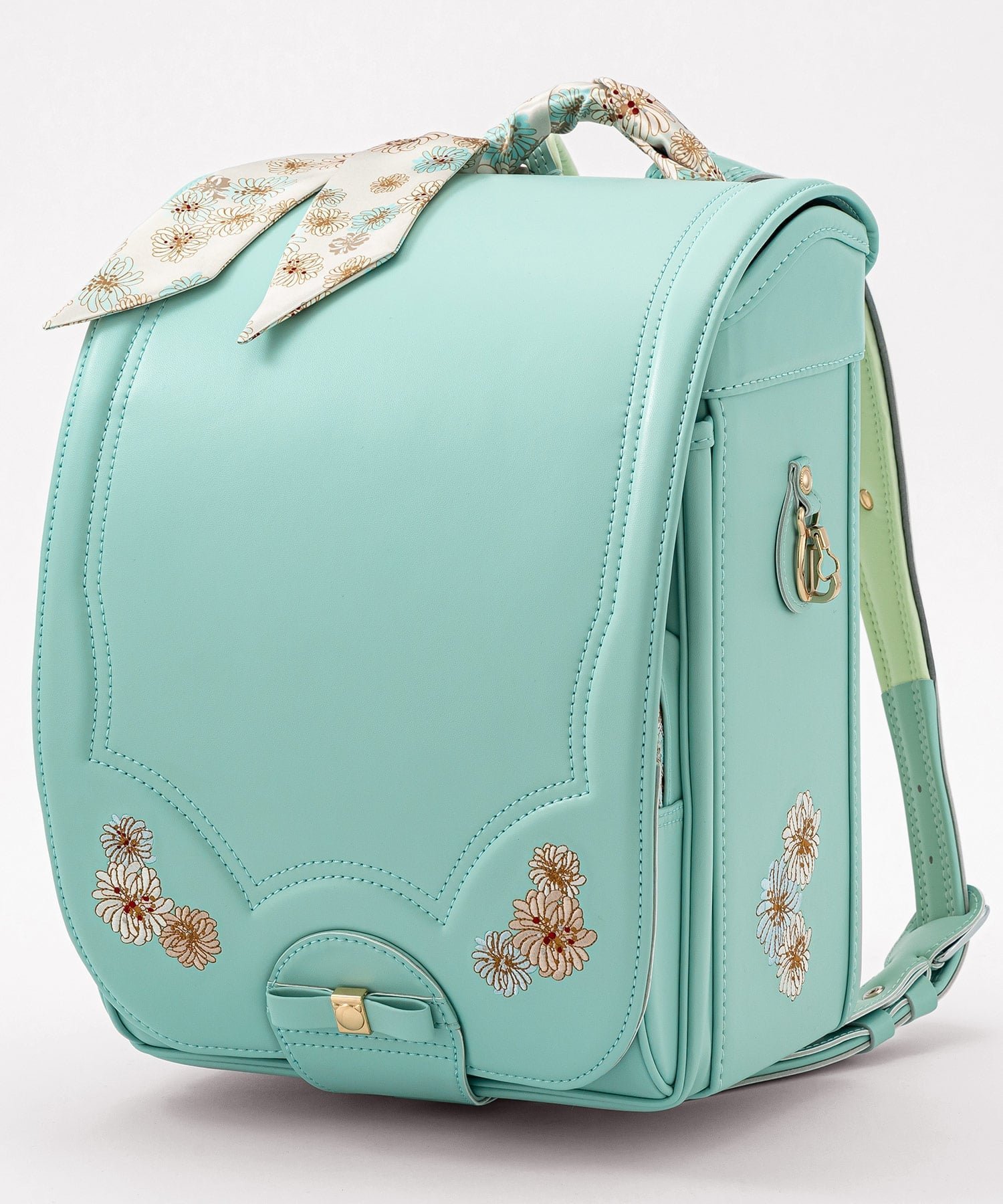 【シフォン/SHIFFON / KIDS】のPAUL JOE クリザンテーム リュバンランドセル インテリア・キッズ・メンズ・レディースファッション・服の通販 founy(ファニー) 　ファッション　Fashion　キッズファッション　Fashion for Kids　ガーリー　Girly, Feminine Style　クッション　Cushion, Throw Pillow　コレクション　Collection, Seasonal Line　スカーフ　Scarf, Neckwear　スタイリッシュ　Stylish, Fashionable　ダメージ　Distressed, Destroyed　フィット　Fit, Slim Fit　フェミニン　Feminine, Girly　フォルム　Silhouette, Form　フラット　Flat, Flat Shoes　プリント　Print, Printed Pattern　プレート　Plate, Dish　ポケット　Pocket, Pocket Detail　ラウンド　Round, Round Neck　リボン　Ribbon, Bow　エレガント 上品　Elegant　MINT GREEN|ID: prp329100004936046 ipo3291000000037041054