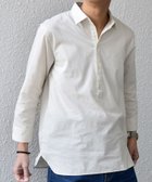 【シップス/SHIPS / MEN】のSHIPS any 洗濯機可能 コットン/リネン 7分袖 スキッパー プルオーバー シャツ 26SS ナチュラル|ID: prp329100004936051 ipo3291000000037041080