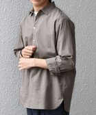 【シップス/SHIPS / MEN】のSHIPS any 洗濯機可能 コットン/リネン 7分袖 スキッパー プルオーバー シャツ 26SS オリーブ|ID: prp329100004936051 ipo3291000000037041082