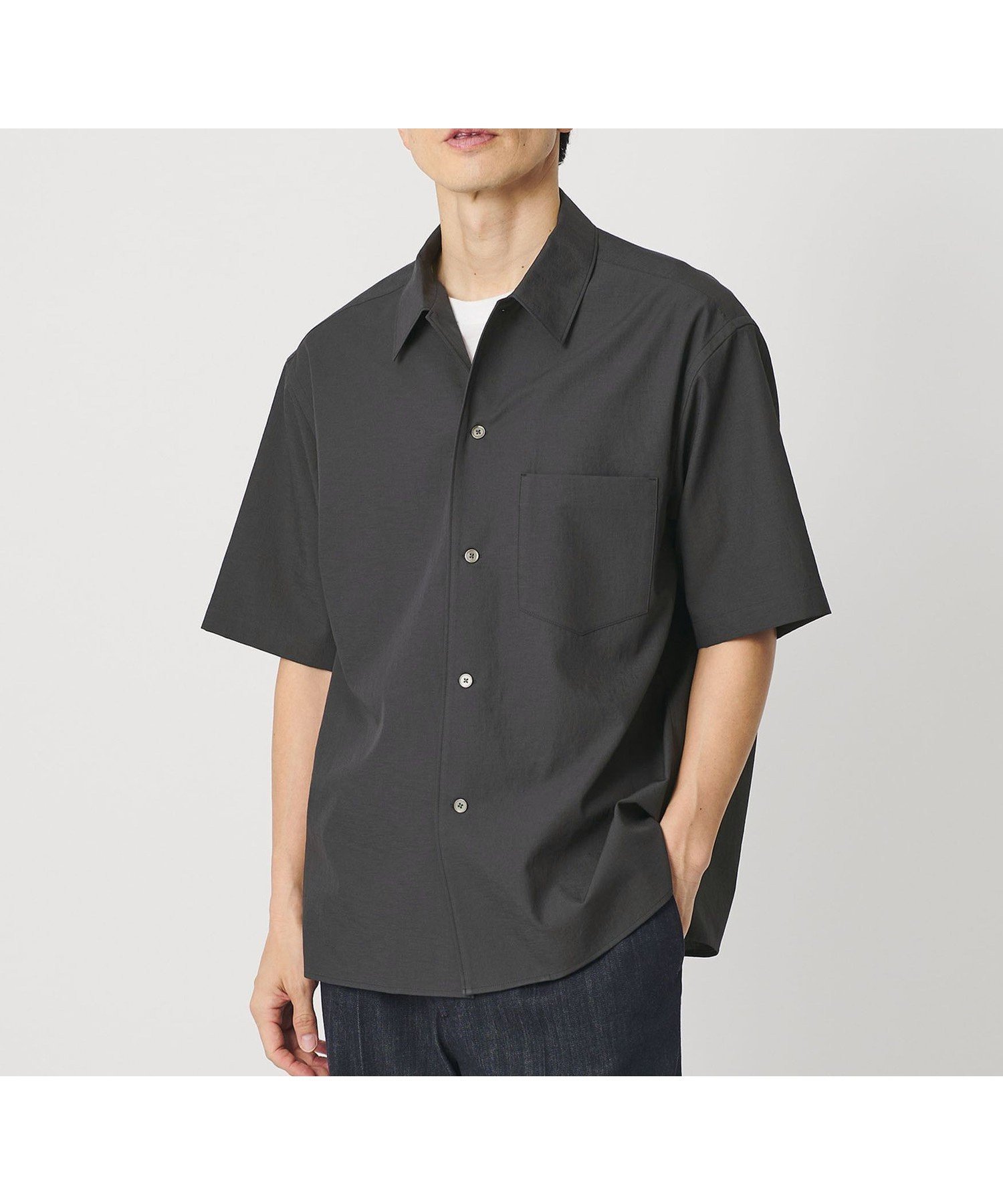 【ビューティ&ユース ユナイテッドアローズ/BEAUTY&YOUTH / UNITED ARROWS / MEN】のKOMATSU PACK キャンプカラー ショートスリーブ シャツ GRANDE型 セットアップ対応 撥水 ウォッシャブル インテリア・キッズ・メンズ・レディースファッション・服の通販 founy(ファニー) 　ファッション　Fashion　メンズファッション　Fashion for Men　セットアップ　Matching Sets　ウォッシャブル　Machine Washable　エレガント 上品　Elegant　ショート　Short, Short Length　ジャケット　Jacket, Outerwear　スクエア　Square, Square Shape　スタンダード　Standard, Basic　スポーツ　Sports, Activewear　スリット　Slit, Slit Detail　スリーブ　Sleeve, Long Sleeve / Short Sleeve　セットアップ　Set-Up, Coordinated Outfit　長袖　Long Sleeve, Full Sleeve　バランス　Balance, Style Balance　ボックス　Boxy, Box Shape　別注　Limited Edition, Custom Order　半袖　Short Sleeve, Half Sleeve　リラックス　Relax, Relaxed Fit　おすすめ　Recommended / Our Picks　2026年　2026　DK.GRAY|ID: prp329100004936067 ipo3291000000037041151