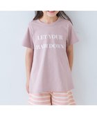 【デビロック/devirock / KIDS】の綿100% デビラボROOM ガールズ半袖パジャマ 子供服 キッズ 女の子 パジャマ 26SS 人気、トレンドファッション・服の通販 founy(ファニー) ファッション Fashion キッズファッション Fashion for Kids パジャマ Pajamas, Sleepwear 半袖 Short Sleeve, Half Sleeve おすすめ Recommended / Our Picks お家時間・ステイホーム Stay Home / At Home 旅行 Travel 2026年 2026 thumbnail 001-ロゴ1-Gラベンダー|ID: prp329100004936073 ipo3291000000037041194