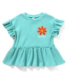 【エフオー オンラインストア/F.O.Online Store / KIDS】のフラワーワッペンペプラムモチーフTシャツ 人気、トレンドファッション・服の通販 founy(ファニー) ファッション Fashion キッズファッション Fashion for Kids 半袖 Short Sleeve, Half Sleeve thumbnail ミント|ID: prp329100004936074 ipo3291000000037041209