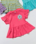 【エフオー オンラインストア/F.O.Online Store / KIDS】のフラワーワッペンペプラムモチーフTシャツ 人気、トレンドファッション・服の通販 founy(ファニー) ファッション Fashion キッズファッション Fashion for Kids 半袖 Short Sleeve, Half Sleeve thumbnail ピンク|ID: prp329100004936074 ipo3291000000037041212