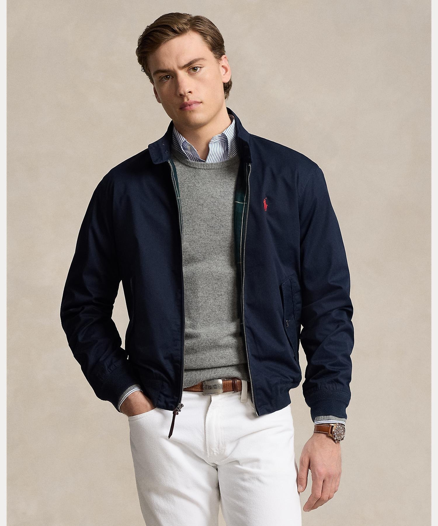 【ラルフローレン/RALPH LAUREN / MEN】のツイル ジャケット インテリア・キッズ・メンズ・レディースファッション・服の通販 founy(ファニー) 　ファッション　Fashion　メンズファッション　Fashion for Men　インド　Indian Textile　ジャケット　Jacket, Outerwear　ツイル　Twist, Twisted Detail　ハイネック　High Neck, Mock Neck　フロント　Front, Front Design　ポケット　Pocket, Pocket Detail　長袖　Long Sleeve, Full Sleeve　410ネイビー|ID: prp329100004936097 ipo3291000000037041301