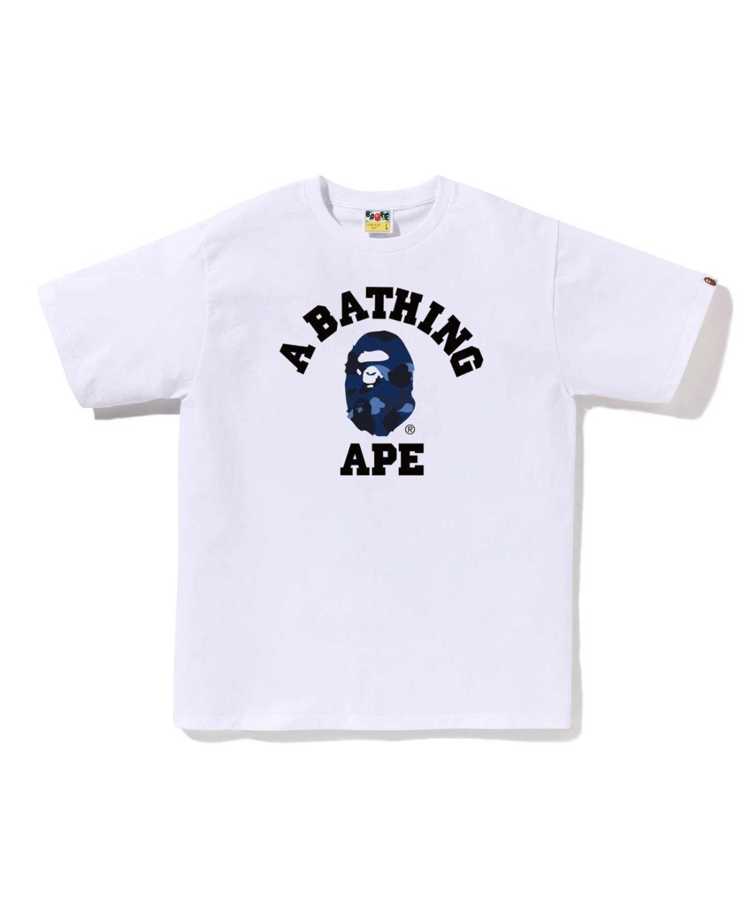 【ア ベイシング エイプ/A BATHING APE】のCOLOR CAMO COLLEGE TEE インテリア・キッズ・メンズ・レディースファッション・服の通販 founy(ファニー) 　ファッション　Fashion　レディースファッション　Fashion for Women　インナー　Innerwear　ショート　Short, Short Length　スリーブ　Sleeve, Long Sleeve / Short Sleeve　フロント　Front, Front Design　プリント　Print, Printed Pattern　ラバー　Rubber, Rubber Sole　WH×NY|ID: prp329100004936106 ipo3291000000037041325