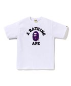 【ア ベイシング エイプ/A BATHING APE】のCOLOR CAMO COLLEGE TEE 人気、トレンドファッション・服の通販 founy(ファニー) ファッション Fashion レディースファッション Fashion for Women インナー Innerwear ショート Short, Short Length スリーブ Sleeve, Long Sleeve / Short Sleeve フロント Front, Front Design プリント Print, Printed Pattern ラバー Rubber, Rubber Sole thumbnail WH×PP|ID: prp329100004936106 ipo3291000000037041327