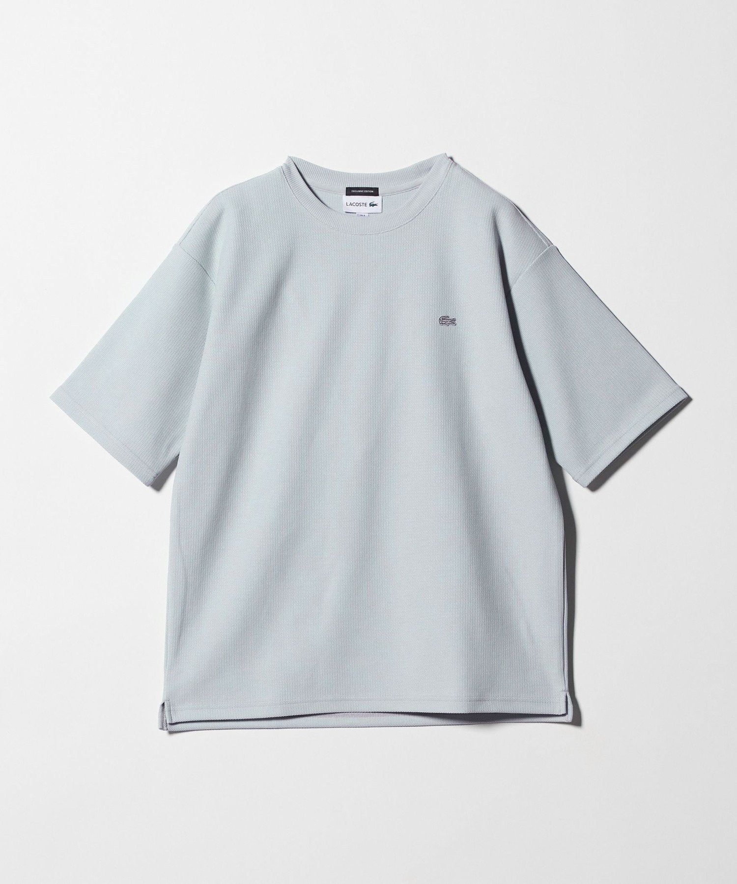 【ビューティ&ユース ユナイテッドアローズ/BEAUTY&YOUTH / UNITED ARROWS / MEN】のLACOSTE for BEAUTY YOUTH ワントーン ショートスリーブ Tシャツ インテリア・キッズ・メンズ・レディースファッション・服の通販 founy(ファニー) 　ファッション　Fashion　メンズファッション　Fashion for Men　鹿の子　Piqué, Kanoko Fabric　ショート　Short, Short Length　スラックス　Slacks, Dress Pants　スリーブ　Sleeve, Long Sleeve / Short Sleeve　デニム　Denim, Jeans Material　バランス　Balance, Style Balance　フランス　France, French　ポロシャツ　Polo Shirt, Collared Tee　別注　Limited Edition, Custom Order　メンズ　Men's, Menswear　リラックス　Relax, Relaxed Fit　エレガント 上品　Elegant　LT.GRAY|ID: prp329100004936107 ipo3291000000037041332
