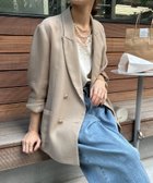 【ドゥドゥ/DouDou】のメッシュダブルジャケット ベージュ|ID: prp329100004936143 ipo3291000000037296072