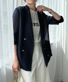 【ドゥドゥ/DouDou】のメッシュダブルジャケット ネイビー|ID: prp329100004936143 ipo3291000000037296073