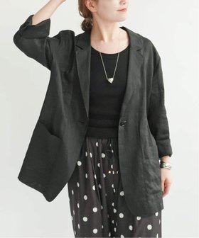 【スピック&スパン/Spick & Span】の《手洗い可 / 追加 》ラミーミックスシアージャケット 人気、トレンドファッション・服の通販 founy(ファニー) ファッション Fashion レディースファッション Fashion for Women アウター Coat / Outerwear Collection レディースジャケット・軽アウター Jackets おすすめ Recommended / Our Picks シンプル Simple, Minimal パターン Pattern, Design Print リネン Linen, Linen Fabric 夏 Summer 長袖 Long Sleeve, Full Sleeve |ID:prp329100004936147