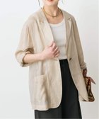 【スピック&スパン/Spick & Span】の《手洗い可 / 追加 》ラミーミックスシアージャケット 人気、トレンドファッション・服の通販 founy(ファニー) ファッション Fashion レディースファッション Fashion for Women アウター Coat / Outerwear Collection レディースジャケット・軽アウター Jackets おすすめ Recommended / Our Picks シンプル Simple, Minimal パターン Pattern, Design Print リネン Linen, Linen Fabric 夏 Summer 長袖 Long Sleeve, Full Sleeve thumbnail ベージュ A|ID: prp329100004936147 ipo3291000000037041482