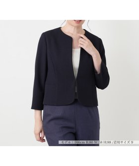 【レリアン/LEILIAN】のノーカラージャケット【Leilian WHITE LABEL】 人気、トレンドファッション・服の通販 founy(ファニー) ファッション Fashion レディースファッション Fashion for Women アウター Coat / Outerwear Collection レディースジャケット・軽アウター Jackets ノーカラージャケット / シンプル上品コーデ Collarless Jackets オケージョン Occasion Wear シンプル Simple, Minimal ジャケット Jacket, Outerwear スリット Slit, Slit Detail トレンド Trend, Trending Now フロント Front, Front Design ベーシック Basic, Essential ポケット Pocket, Pocket Detail 夏 Summer |ID:prp329100004936161