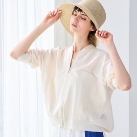 【リズム/R-ISM】の【接触冷感・洗える】ジャージージップブルゾン 大人の最旬トレンドファッション＆コーディネート founy(ファウニー) ファッション Fashion レディースファッション Fashion for Women アウター Coat / Outerwear Collection ブルゾンジャケット・スポーティアウター Blouson Jackets 洗える Machine Washable カーディガン Cardigan, Knitwear コンビ Combo, Combination Style 軽量 Lightweight, Ultra Light サンダル Sandals, Summer Shoes ストレッチ Stretch, Stretchy Fabric ツイル Twist, Twisted Detail ブルゾン Blouson, Bomber Jacket おすすめ Recommended / Our Picks 夏 Summer エレガント 上品 Elegant |ID:prp329100004936162