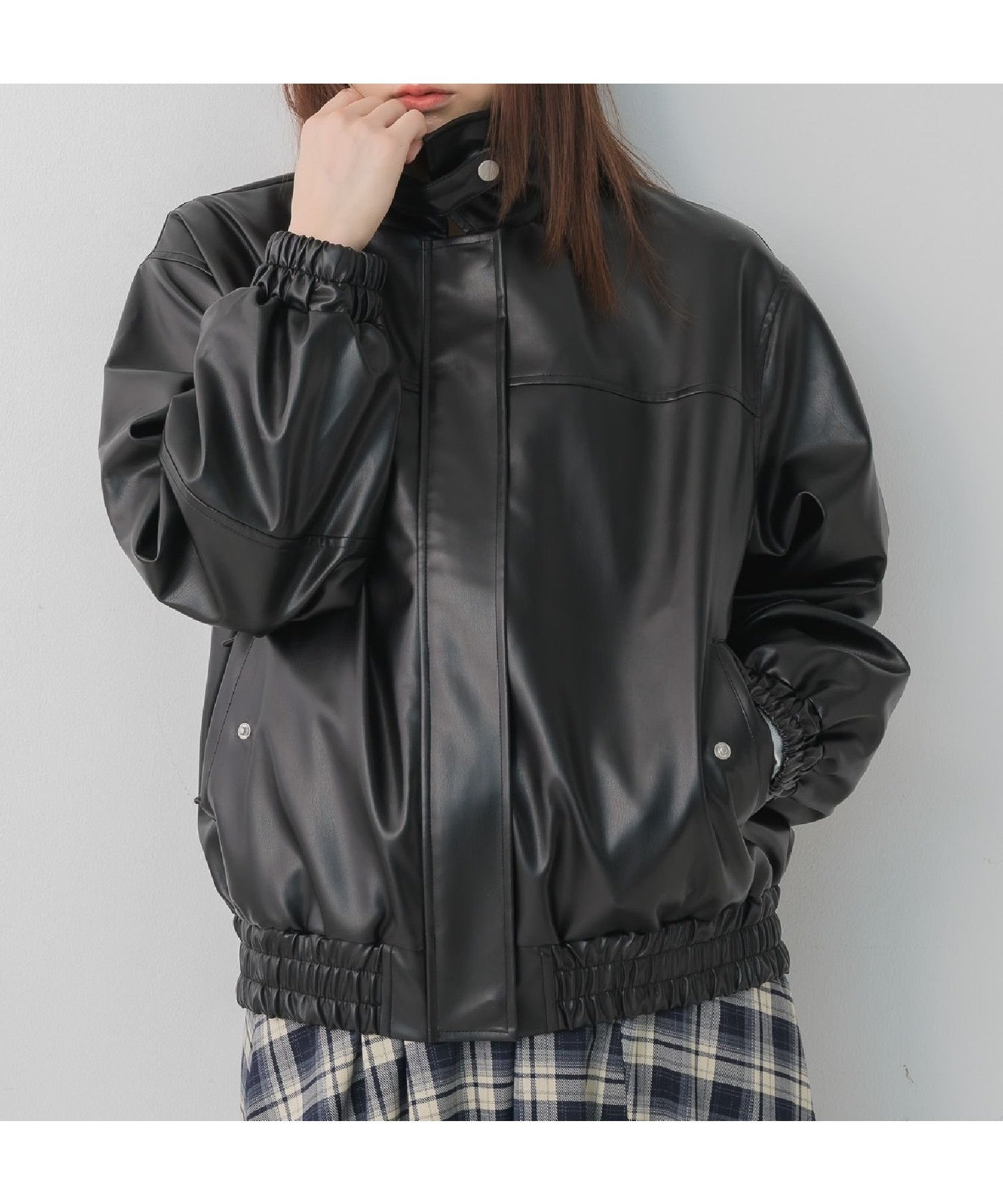 【レトロガール/RETRO GIRL】の2wayFレザーBZ インテリア・キッズ・メンズ・レディースファッション・服の通販 founy(ファニー) 　ファッション　Fashion　レディースファッション　Fashion for Women　おすすめ　Recommended / Our Picks　ジャケット　Jacket, Outerwear　デニム　Denim, Jeans Material　トレンド　Trend, Trending Now　ハイネック　High Neck, Mock Neck　ベーシック　Basic, Essential　ボトム　Bottoms, Lower Wear　ロング　Long, Long-Length　冬　Winter / This Winter　定番　Standard, Basic Item　春　Spring　羽織　Haori, Light Jacket　ブラック|ID: prp329100004936182 ipo3291000000037041623