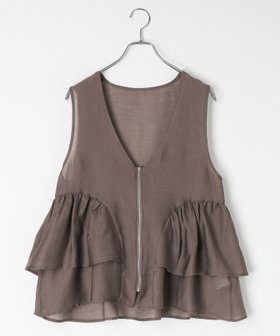 【レプシィム ローリーズファーム/LEPSIM LOWRYS FARM】のシアーZIPペプラムベスト 人気、トレンドファッション・服の通販 founy(ファニー) ファッション Fashion レディースファッション Fashion for Women アウター Coat / Outerwear Collection トップス・カットソー Cut & Sew Tops ベスト&ジレ / 重ね着スタイル Vests & Gilets おすすめ Recommended / Our Picks インナー Innerwear シアー Sheer, See-Through ベスト Vest, Waistcoat ペプラム Peplum, Flared Hem |ID:prp329100004936199