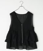 【レプシィム ローリーズファーム/LEPSIM LOWRYS FARM】のシアーZIPペプラムベスト 人気、トレンドファッション・服の通販 founy(ファニー) ファッション Fashion レディースファッション Fashion for Women アウター Coat / Outerwear Collection トップス・カットソー Cut & Sew Tops ベスト&ジレ / 重ね着スタイル Vests & Gilets おすすめ Recommended / Our Picks インナー Innerwear シアー Sheer, See-Through ベスト Vest, Waistcoat ペプラム Peplum, Flared Hem thumbnail ブラック09|ID: prp329100004936199 ipo3291000000037041702