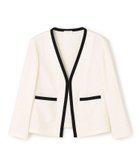 【トゥモローランド/TOMORROWLAND】のポリエステルレーヨンカラミ Vカラージャケット 人気、トレンドファッション・服の通販 founy(ファニー) ファッション Fashion レディースファッション Fashion for Women アウター Coat / Outerwear Collection レディースジャケット・軽アウター Jackets おすすめ Recommended / Our Picks コンパクト Compact, Small Size ジャケット Jacket, Outerwear ストレッチ Stretch, Stretchy Fabric デニム Denim, Jeans Material フォルム Silhouette, Form フロント Front, Front Design ポケット Pocket, Pocket Detail エレガント 上品 Elegant thumbnail 11 ホワイト|ID: prp329100004936201 ipo3291000000037041717