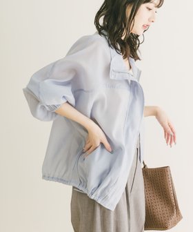 【アイテムズアーバンリサーチ/ITEMS URBAN RESEARCH】のシアースタンドブルゾン 人気、トレンドファッション・服の通販 founy(ファニー) ファッション Fashion レディースファッション Fashion for Women アウター Coat / Outerwear Collection ブルゾンジャケット・スポーティアウター Blouson Jackets 2026年 2026 シアー Sheer, See-Through スタンド Stand Collar, Upright Stand ドローコード Drawcord, Drawstring Cord ブルゾン Blouson, Bomber Jacket 夏 Summer S/S・春夏 SS, Spring/Summer, Warm Season |ID:prp329100004936204