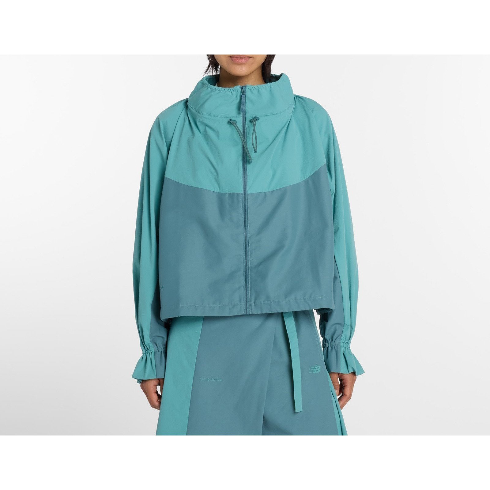 【ニューバランス/new balance】のNB GREY カラーブロックジャケット インテリア・キッズ・メンズ・レディースファッション・服の通販 founy(ファニー) 　ファッション　Fashion　レディースファッション　Fashion for Women　アウター　Coat / Outerwear Collection　レディースジャケット・軽アウター　Jackets　クロップド　Cropped, Short Length　シャーリング　Shirring, Ruched　ジャケット　Jacket, Outerwear　ストレッチ　Stretch, Stretchy Fabric　セットアップ　Set-Up, Coordinated Outfit　テクスチャー　Texture, Textured Fabric　ドローコード　Drawcord, Drawstring Cord　フェミニン　Feminine, Girly　ブロック　Block, Solid Block Pattern　ポケット　Pocket, Pocket Detail　ミックス　Mix, Mixed Style　FAD|ID: prp329100004936211 ipo3291000000037041756