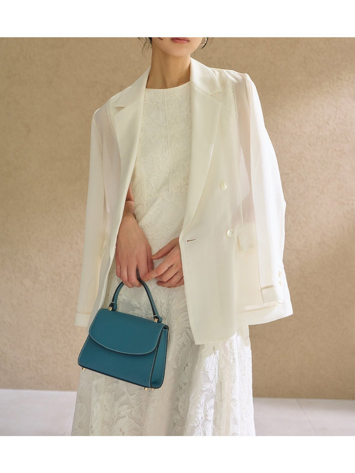 【アニュアンス/anuans】のシアーテーラードジャケット インテリア・キッズ・メンズ・レディースファッション・服の通販 founy(ファニー) 　ファッション　Fashion　レディースファッション　Fashion for Women　アウター　Coat / Outerwear Collection　レディースジャケット・軽アウター　Jackets　テーラードジャケット / 通勤・きれいめスタイル　Tailored Jackets & Blazers　インナー　Innerwear　シアー　Sheer, See-Through　タンク　Tank Top, Sleeveless Top　リラックス　Relax, Relaxed Fit　エレガント 上品　Elegant　ECRU|ID: prp329100004936215 ipo3291000000037041768