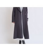【ノエラ/Noela】のベルト付きショールカラーウールリバーコート チャコールグレー|ID: prp329100004936218 ipo3291000000037041777