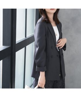 【アンタイトル/UNTITLED】の【UV/接触冷感/洗える】エアリー ダブルブレストジャケット 人気、トレンドファッション・服の通販 founy(ファニー) ファッション Fashion レディースファッション Fashion for Women アウター Coat / Outerwear Collection レディースジャケット・軽アウター Jackets ウォーター Water エアリー Airy Texture 洗える Machine Washable ジャケット Jacket, Outerwear ストレッチ Stretch, Stretchy Fabric スマート Smart, Elegant スーツ Suit, Formalwear セットアップ Set-Up, Coordinated Outfit デニム Denim, Jeans Material 定番 Standard, Basic Item 人気 Popular, Best Seller ポケット Pocket, Pocket Detail ミックス Mix, Mixed Style リラックス Relax, Relaxed Fit ワイド Wide, Wide Fit おすすめ Recommended / Our Picks 日本製 Made In Japan |ID:prp329100004936222