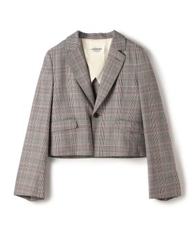 【トゥモローランド/TOMORROWLAND】のライトウールチェックシングルブレストジャケット 人気、トレンドファッション・服の通販 founy(ファニー) ファッション Fashion レディースファッション Fashion for Women アウター Coat / Outerwear Collection レディースジャケット・軽アウター Jackets おすすめ Recommended / Our Picks ショート Short, Short Length チェック Check, Plaid, Tartan ワイド Wide, Wide Fit |ID:prp329100004936241