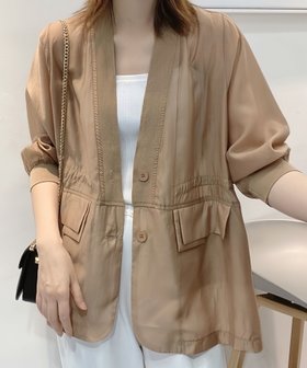 【ディアベル/DIAVEL】の五分袖シアージャケット カーディガン 人気、トレンドファッション・服の通販 founy(ファニー) ファッション Fashion レディースファッション Fashion for Women 春 Spring 秋 Autumn カーディガン Cardigan, Knitwear ギャザー Gathered, Ruffled シアー Sheer, See-Through ショルダー Shoulder, Shoulder Strap シンプル Simple, Minimal トレンド Trend, Trending Now ドロップ Drop Shoulder, Dropped Style 長袖 Long Sleeve, Full Sleeve フェミニン Feminine, Girly ベーシック Basic, Essential ポケット Pocket, Pocket Detail 半袖 Short Sleeve, Half Sleeve 羽織 Haori, Light Jacket 無地 Plain, Solid Color S/S・春夏 SS, Spring/Summer, Warm Season 再入荷 Restock / Back in Stock プチプライス・低価格 Affordable / Budget Price おすすめ Recommended / Our Picks 夏 Summer 旅行 Travel |ID:prp329100004936251