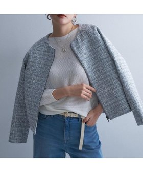 【アンタイトル/UNTITLED】の【きれいめカジュアル】ツイードジップジャケット 人気、トレンドファッション・服の通販 founy(ファニー) ファッション Fashion レディースファッション Fashion for Women アウター Coat / Outerwear Collection レディースジャケット・軽アウター Jackets おすすめ Recommended / Our Picks クラシック Classic, Timeless Style シンプル Simple, Minimal ジャケット Jacket, Outerwear スマート Smart, Elegant ツイード Twill, Twill Weave デニム Denim, Jeans Material ポケット Pocket, Pocket Detail ミックス Mix, Mixed Style ワイド Wide, Wide Fit エレガント 上品 Elegant 春 Spring |ID:prp329100004936257