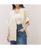 【アダム エ ロペ/ADAM ET ROPE'】の【サステナブル】ショートスリーブシャツジャケット 人気、トレンドファッション・服の通販 founy(ファニー) ファッション Fashion レディースファッション Fashion for Women アウター Coat / Outerwear Collection レディースジャケット・軽アウター Jackets インナー Innerwear カフス Cuff Design シルク Silk, 100% Silk ジャケット Jacket, Outerwear タンク Tank Top, Sleeveless Top ダブル Double, Double-Breasted 定番 Standard, Basic Item 人気 Popular, Best Seller バランス Balance, Style Balance ボトム Bottoms, Lower Wear ポケット Pocket, Pocket Detail マニッシュ Mannish, Boyish リラックス Relax, Relaxed Fit おすすめ Recommended / Our Picks 2026年 2026 thumbnail キナリ(16)|ID: prp329100004936259 ipo3291000000037041958