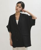 【アダム エ ロペ/ADAM ET ROPE'】の【サステナブル】ショートスリーブシャツジャケット 人気、トレンドファッション・服の通販 founy(ファニー) ファッション Fashion レディースファッション Fashion for Women アウター Coat / Outerwear Collection レディースジャケット・軽アウター Jackets インナー Innerwear カフス Cuff Design シルク Silk, 100% Silk ジャケット Jacket, Outerwear タンク Tank Top, Sleeveless Top ダブル Double, Double-Breasted 定番 Standard, Basic Item 人気 Popular, Best Seller バランス Balance, Style Balance ボトム Bottoms, Lower Wear ポケット Pocket, Pocket Detail マニッシュ Mannish, Boyish リラックス Relax, Relaxed Fit おすすめ Recommended / Our Picks 2026年 2026 thumbnail ブラック(01)|ID: prp329100004936259 ipo3291000000037041959