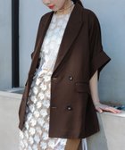 【アダム エ ロペ/ADAM ET ROPE'】の【サステナブル】ショートスリーブシャツジャケット 人気、トレンドファッション・服の通販 founy(ファニー) ファッション Fashion レディースファッション Fashion for Women アウター Coat / Outerwear Collection レディースジャケット・軽アウター Jackets インナー Innerwear カフス Cuff Design シルク Silk, 100% Silk ジャケット Jacket, Outerwear タンク Tank Top, Sleeveless Top ダブル Double, Double-Breasted 定番 Standard, Basic Item 人気 Popular, Best Seller バランス Balance, Style Balance ボトム Bottoms, Lower Wear ポケット Pocket, Pocket Detail マニッシュ Mannish, Boyish リラックス Relax, Relaxed Fit おすすめ Recommended / Our Picks 2026年 2026 thumbnail ダークブラウン(20)|ID: prp329100004936259 ipo3291000000037041960