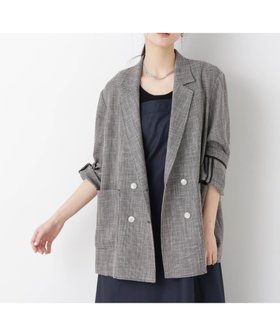 【ナノ ユニバース/nano universe】のカラミ織りダブルジャケット(セットアップ可) 人気、トレンドファッション・服の通販 founy(ファニー) ファッション Fashion レディースファッション Fashion for Women アウター Coat / Outerwear Collection レディースジャケット・軽アウター Jackets ウォッシャブル Machine Washable 春 Spring ジャケット Jacket, Outerwear セットアップ Set-Up, Coordinated Outfit ダブル Double, Double-Breasted メッシュ Mesh, Net Fabric S/S・春夏 SS, Spring/Summer, Warm Season おすすめ Recommended / Our Picks 夏 Summer 2026年 2026 |ID:prp329100004936260