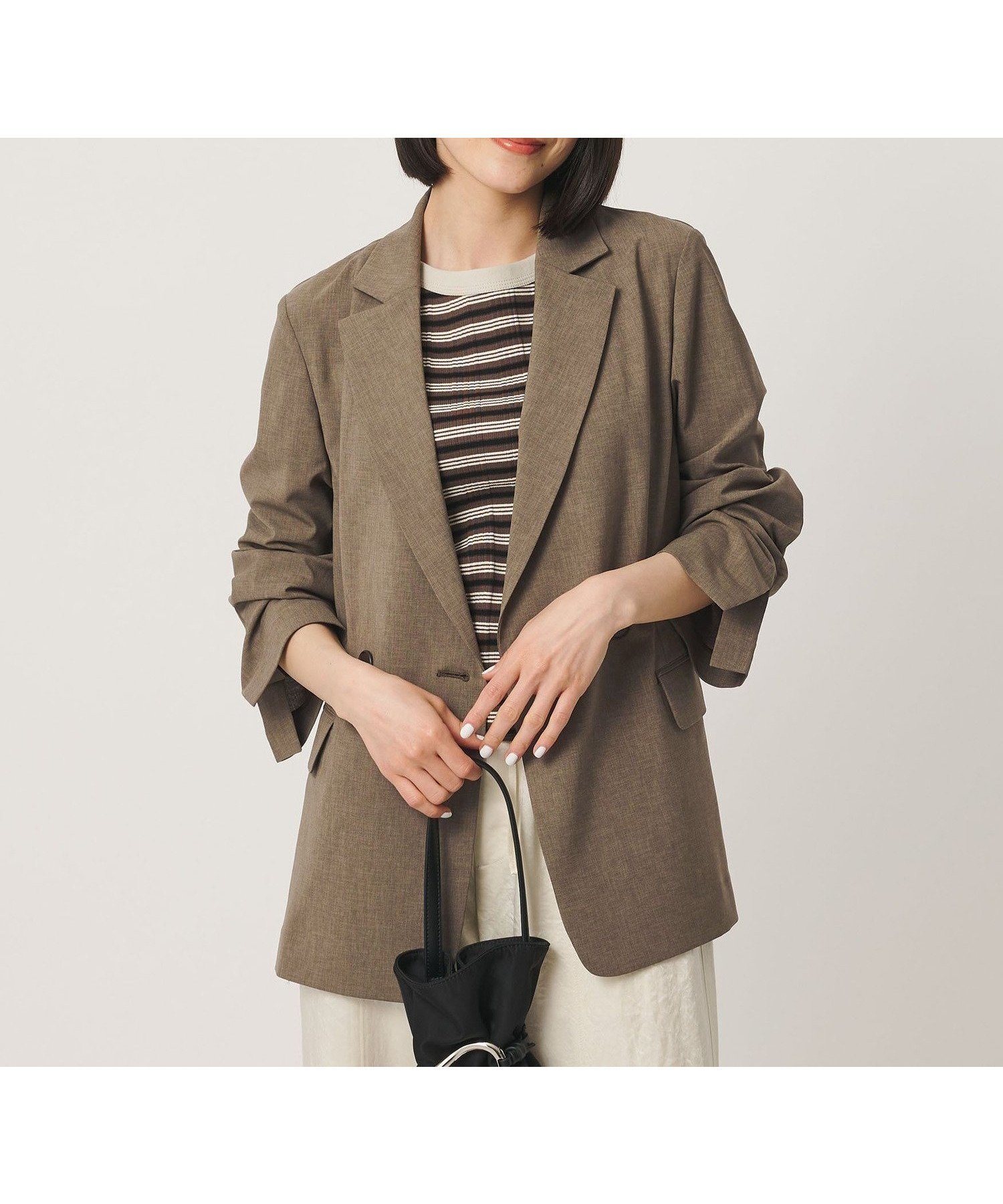 【ビューティ&ユース ユナイテッドアローズ/BEAUTY&YOUTH / UNITED ARROWS】のポリエステル ダブルジャケット 吸水速乾 防シワ ウォッシャブル インテリア・キッズ・メンズ・レディースファッション・服の通販 founy(ファニー) 　ファッション　Fashion　レディースファッション　Fashion for Women　アウター　Coat / Outerwear Collection　レディースジャケット・軽アウター　Jackets　ウォッシャブル　Machine Washable　洗える　Machine Washable　吸水　Absorbent, Quick-Dry　ジャケット　Jacket, Outerwear　セットアップ　Set-Up, Coordinated Outfit　ダブル　Double, Double-Breasted　デニム　Denim, Jeans Material　長袖　Long Sleeve, Full Sleeve　フロント　Front, Front Design　半袖　Short Sleeve, Half Sleeve　夏　Summer　MOCA|ID: prp329100004936263 ipo3291000000037041974