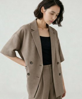 【グローバルワーク/GLOBAL WORK】 お手入れラクラクセットアップ/Wジャケット半袖/632432人気、トレンドファッション・服の通販 founy(ファニー) ファッション Fashion レディースファッション Fashion for Women アウター Coat / Outerwear Collection レディースジャケット・軽アウター Jackets ヴィンテージ Vintage Style ジャケット Jacket, Outerwear ストレッチ Stretch, Stretchy Fabric セットアップ Set-Up, Coordinated Outfit ダウン Down, Puffer デニム Denim, Jeans Material 別注 Limited Edition, Custom Order 半袖 Short Sleeve, Half Sleeve 羽織 Haori, Light Jacket マニッシュ Mannish, Boyish マーメイド Mermaid, Fishtail Silhouette リラックス Relax, Relaxed Fit ワイド Wide, Wide Fit おすすめ Recommended / Our Picks ビジネス 仕事 通勤 Business / Work / Commuting |ID:prp329100004936266