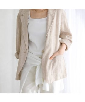 【ラ トータリテ/La TOTALITE】の【洗える】ウォッシャブルリネン混ジャケット 人気、トレンドファッション・服の通販 founy(ファニー) ファッション Fashion レディースファッション Fashion for Women アウター Coat / Outerwear Collection レディースジャケット・軽アウター Jackets 2026年 2026 ジャケット Jacket, Outerwear ボックス Boxy, Box Shape リネン Linen, Linen Fabric 洗える Machine Washable |ID:prp329100004936268