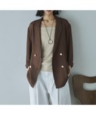 【ドゥ アルシーヴ/Doux archives】の【ロングシーズンHIT ITEM】メッシュテーラードダブルジャケット BROWN|ID:prp329100004936277