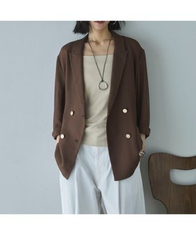 【ドゥ アルシーヴ/Doux archives】の【ロングシーズンHIT ITEM】メッシュテーラードダブルジャケット 大人の最旬トレンドファッション＆コーディネート founy(ファウニー) ファッション Fashion レディースファッション Fashion for Women アウター Coat / Outerwear Collection レディースジャケット・軽アウター Jackets おすすめ Recommended / Our Picks インナー Innerwear シアー Sheer, See-Through ジャケット Jacket, Outerwear トレンド Trend, Trending Now メッシュ Mesh, Net Fabric ロング Long, Long-Length 夏 Summer |ID:prp329100004936277