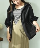 【インタープラネット/INTERPLANET】の【撥水加工】フード付ウエストドロストマンパー ブラック|ID: prp329100004936283 ipo3291000000037042071