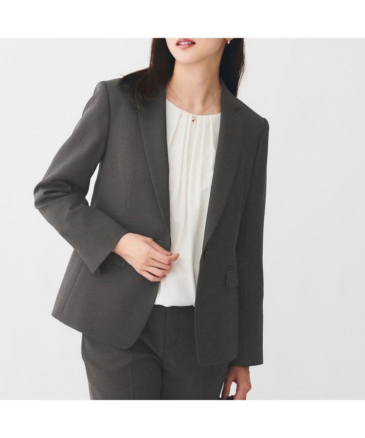 【アンタイトル/UNTITLED】の【洗える/お仕事スーツ】ドライメランジ テーラードジャケット 人気、トレンドファッション・服の通販 founy(ファニー) 　ファッション　Fashion　レディースファッション　Fashion for Women　アウター　Coat / Outerwear Collection　レディースジャケット・軽アウター　Jackets　テーラードジャケット / 通勤・きれいめスタイル　Tailored Jackets & Blazers　スーツ　Business Suits & Workwear　スーツジャケット・オフィスブレザー　Suit Jackets / Blazers　洗える　Machine Washable　シェイプ　Shape, Slim Fit　ジャケット　Jacket, Outerwear　スマート　Smart, Elegant　スーツ　Suit, Formalwear　ドレープ　Drape, Draping Fabric　定番　Standard, Basic Item　ポケット　Pocket, Pocket Detail　メランジ　Melange, Mixed Yarn　A/W・秋冬　Autumn/Winter　おすすめ　Recommended / Our Picks　夏　Summer　ビジネス 仕事 通勤　Business / Work / Commuting　 other-1|ID: prp329100004936286 ipo3291000000037042083