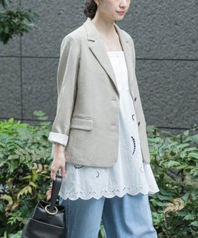 【アーバンリサーチ/URBAN RESEARCH】のリネンライクテーラードジャケット 人気、トレンドファッション・服の通販 founy(ファニー) ファッション Fashion レディースファッション Fashion for Women アウター Coat / Outerwear Collection レディースジャケット・軽アウター Jackets テーラードジャケット / 通勤・きれいめスタイル Tailored Jackets & Blazers 2026年 2026 おすすめ Recommended / Our Picks ストレッチ Stretch, Stretchy Fabric スラックス Slacks, Dress Pants ダウン Down, Puffer デニム Denim, Jeans Material フィット Fit, Slim Fit ロング Long, Long-Length エレガント 上品 Elegant 夏 Summer S/S・春夏 SS, Spring/Summer, Warm Season |ID:prp329100004936289