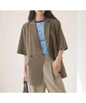 【ビューティ&ユース ユナイテッドアローズ/BEAUTY&YOUTH / UNITED ARROWS】のハーフスリーブ ジャケット 吸水速乾 防シワ ウォッシャブル 人気、トレンドファッション・服の通販 founy(ファニー) ファッション Fashion レディースファッション Fashion for Women アウター Coat / Outerwear Collection レディースジャケット・軽アウター Jackets ウォッシャブル Machine Washable 洗える Machine Washable キャミソール Camisole, Spaghetti Strap Top 吸水 Absorbent, Quick-Dry ジャケット Jacket, Outerwear スリーブ Sleeve, Long Sleeve / Short Sleeve セットアップ Set-Up, Coordinated Outfit ダブル Double, Double-Breasted 長袖 Long Sleeve, Full Sleeve ハーフ Half, Half-Length フロント Front, Front Design プリント Print, Printed Pattern 羽織 Haori, Light Jacket おすすめ Recommended / Our Picks |ID:prp329100004936293