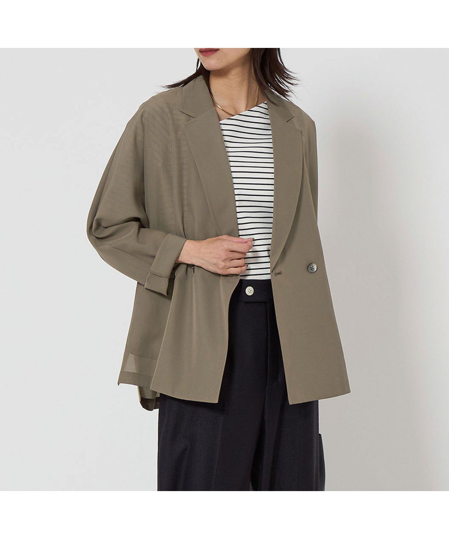 【ユナイテッドアローズ/UNITED ARROWS】のsize SHORTあり VeryLight ベリーライト ジャケット -ウォッシャブル・接触冷感- インテリア・キッズ・メンズ・レディースファッション・服の通販 founy(ファニー) 　ファッション　Fashion　レディースファッション　Fashion for Women　アウター　Coat / Outerwear Collection　レディースジャケット・軽アウター　Jackets　春　Spring　秋　Autumn　クール　Cool, Chic　シアー　Sheer, See-Through　ジャケット　Jacket, Outerwear　スリット　Slit, Slit Detail　デニム　Denim, Jeans Material　フロント　Front, Front Design　ボーダー　Border, Stripe　ポケット　Pocket, Pocket Detail　ロング　Long, Long-Length　ワイド　Wide, Wide Fit　アウトレット　Outlet / Clearance　おすすめ　Recommended / Our Picks　夏　Summer　ビジネス 仕事 通勤　Business / Work / Commuting　MOCA|ID: prp329100004936296 ipo3291000000037042128