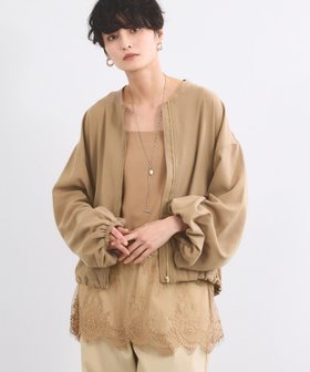 【バンヤードストーム/BARNYARDSTORM】のポプリンZIPブルゾン ハンドウォッシャブル 人気、トレンドファッション・服の通販 founy(ファニー) ファッション Fashion レディースファッション Fashion for Women アウター Coat / Outerwear Collection ブルゾンジャケット・スポーティアウター Blouson Jackets 秋 Autumn カーディガン Cardigan, Knitwear サロペット Overalls, Salopette ジャケット Jacket, Outerwear ストレッチ Stretch, Stretchy Fabric タンク Tank Top, Sleeveless Top 人気 Popular, Best Seller フォルム Silhouette, Form ブルゾン Blouson, Bomber Jacket ボトム Bottoms, Lower Wear エレガント 上品 Elegant |ID:prp329100004936298